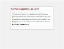 Tablet Screenshot of hannahbiggsdressage.co.uk